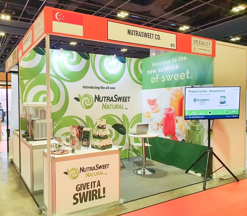 Win Ingredients Singapore is exhibiting NutraSweetM™ the close-to-real-sugar substitue at Speciality & Fine Food Asia trade show, Singapore