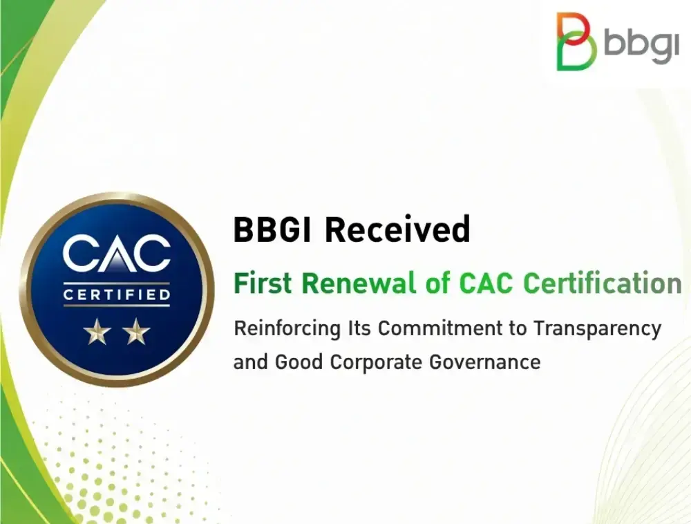 BBGI Received First Renewal of CAC Certification, Reinforcing Its Commitment to Transparency and Good Corporate Governance